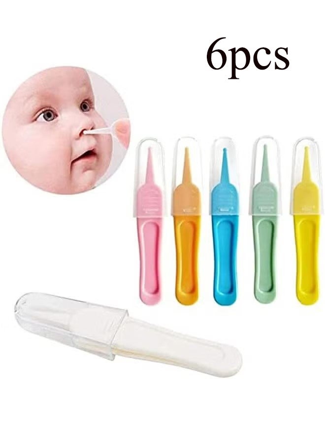 واي جيه ملقط تنظيف أنف للأطفال بتصميم بسيط 6 قطع - Image 1